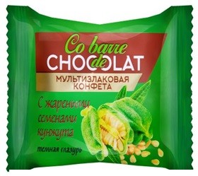 Конфеты Мультизлаковые co barre de chocolat с жареными семенами кунжута в тёмной глазури 2 кг