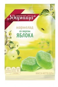 Мармелад желейный Со вкусом Яблока 325гр 12шт