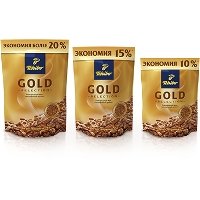 Кофе растворимый Tchibo Gold Selection, пакет 75 г