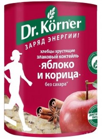 Хлебцы Dr. Korner Злаковый коктейль яблочный с корицей 90 г