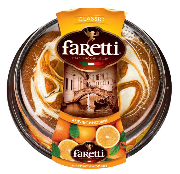 торт Faretti апельсиновый 400 г