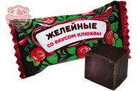 Конфеты желейные глазированные со вкусом клюквы 3.5 кг КФ Новгородская
