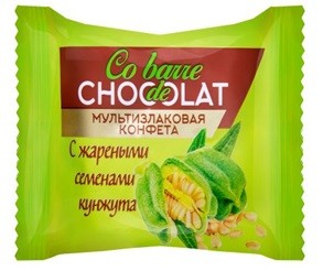 Мультизлаковые конфеты co barre de chocolat с жареными семенами кунжута с белой кондитерской глазурью 2 кг