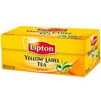 Чай Липтон черный (50 пакетиков) yellow label