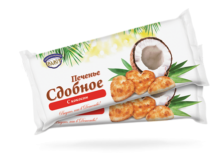Печенье Сдобное с кокосом 250 г