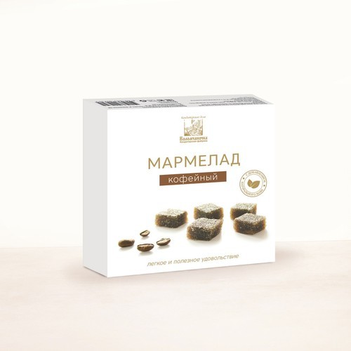 Мармелад желейный резаный кофейный 130 г Коломчаночка