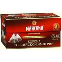 Чай черный Майский Корона Российской империи в пакетиках 25 шт