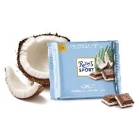 Шоколад Риттер спорт молочый с кокосовой стружкой 100 г