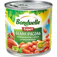 Фасоль белая в томатном соусе"Бондюэль"400гр