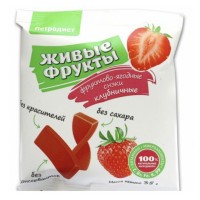 Пастилки живые фрукты клубника 35 г