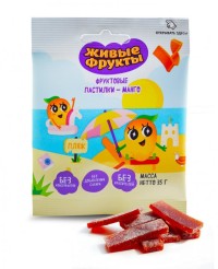 Пастилки живые фрукты манго 35 г