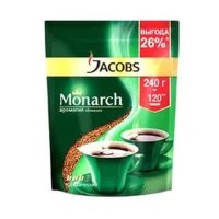 Кофе растворимый Jacobs Monarch, пакет 240 г