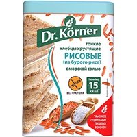Хлебцы рисовые Dr. Korner с морской солью 100 г