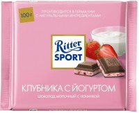 Шоколад Ritter Sport "Клубника с йогуртом" молочный 100 г
