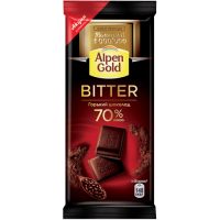 Шоколад Alpen Gold горький BITTER 70% какао 85 г